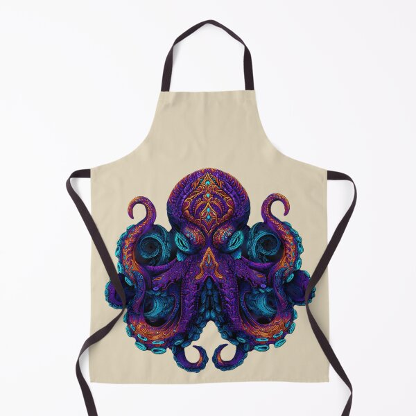 Item preview, Psychedelic Neon Octopus – Mystical Tentacle Art designed and sold by Meiersbeste.