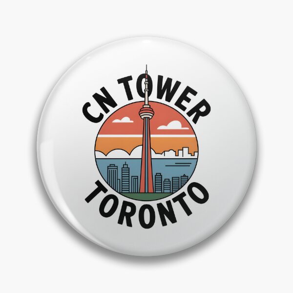 Item preview, CN Tower Toronto Retro Sunset Skyline designed and sold by Paper Drip.