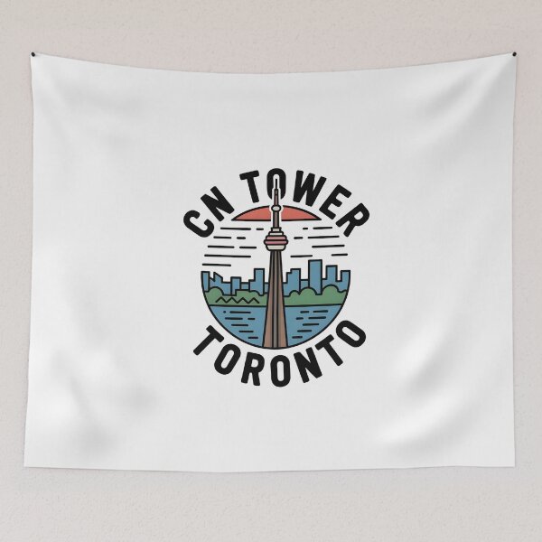 Item preview, CN Tower Toronto Retro Sunset Skyline designed and sold by Paper Drip.