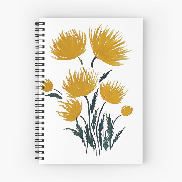 Item preview, Yellow abstract flowers designed and sold by SaraMN88.