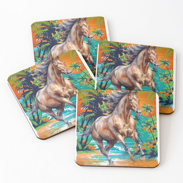 Item preview, Freedom in motion - wild horse by the sea designed and sold by LulitasDreams.