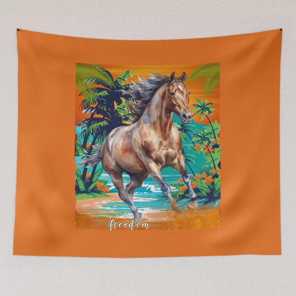 Item preview, Freedom in motion - wild horse by the sea designed and sold by LulitasDreams.