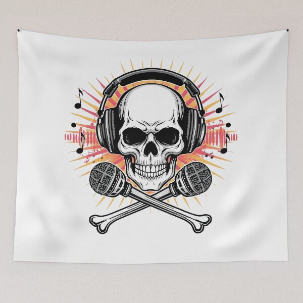 Item preview, Pirate Waves – Skull & Sound Design designed and sold by HT-Creative.