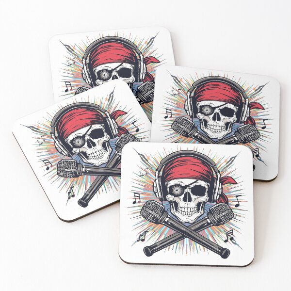 Item preview, Pirate Waves – Skull & Sound Design designed and sold by HT-Creative.