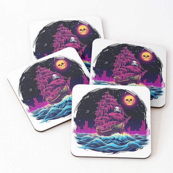Item preview, Pirate Waves – Skull & Sound Design designed and sold by HT-Creative.