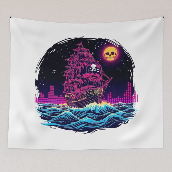 Item preview, Pirate Waves – Skull & Sound Design designed and sold by HT-Creative.