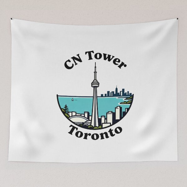 Item preview, Toronto Ontario Vintage Skyline Design designed and sold by Paper Drip.