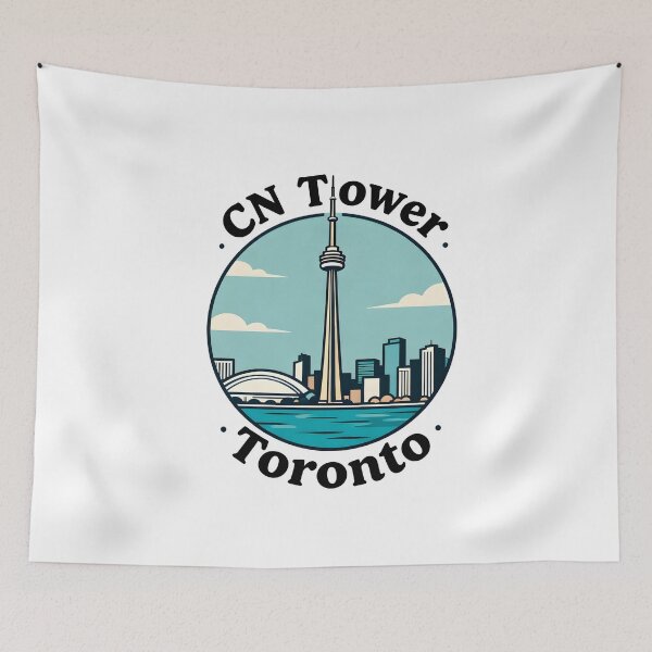 Item preview, Toronto Ontario Vintage Skyline Design designed and sold by Paper Drip.