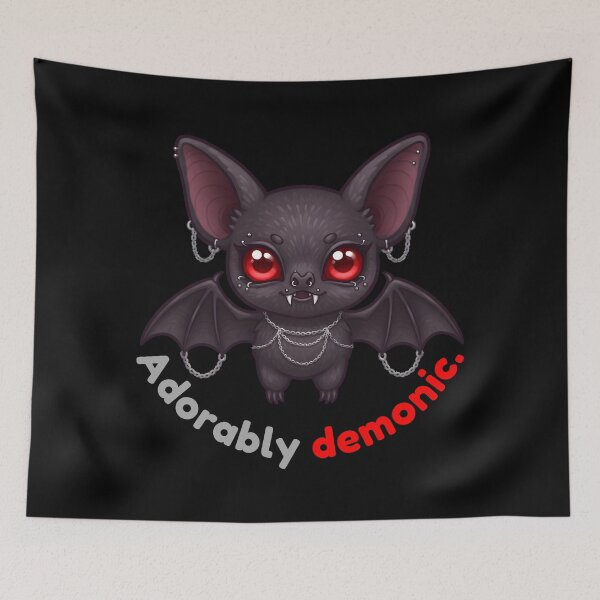 Item preview, Creepy Cute Bat "Adorably demonic." | Goth Vampire, Kawaii Goth Art designed and sold by EnigmaticGoth.