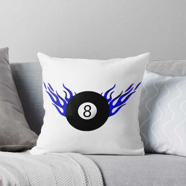 Artikelvorschau, 8-Ball mit blauen Flammen entworfen und verkauft von Dawne's Designs.