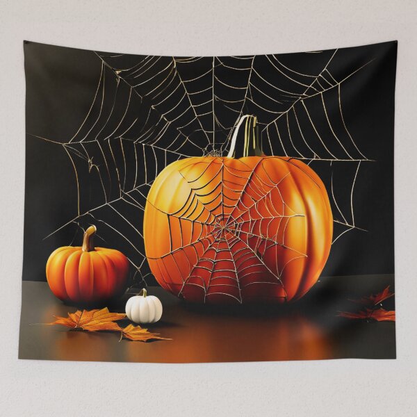 Item preview, Spiderweb and Pumpkin Style designed and sold by Zofia Sosnecka.