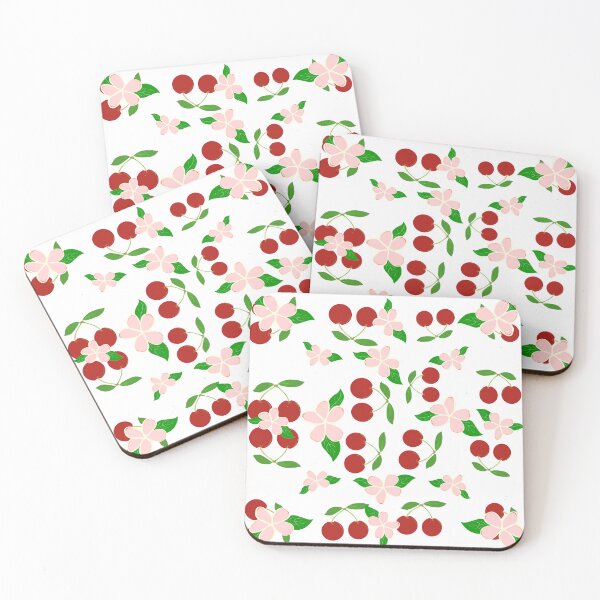 Item preview, Cherries and flowers designed and sold by CrimsonFeather7.