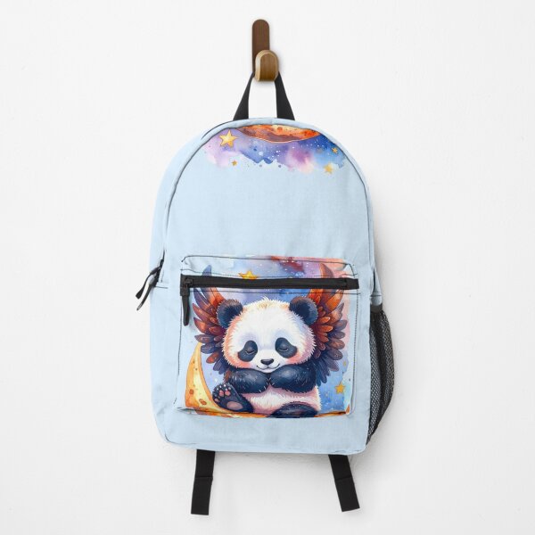Item preview, Baby Panda with Wings on the Moon – Dreamy Watercolor designed and sold by KID-POD.