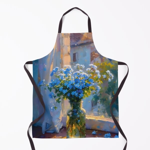 Item preview, Blue Blossoms at Sunrise Window designed and sold by Asmat-Artist.