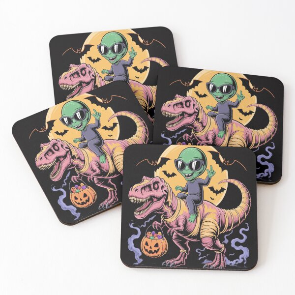 Item preview, Alien Abduction T-Dinosaur Funny Halloween designed and sold by VladoZork.