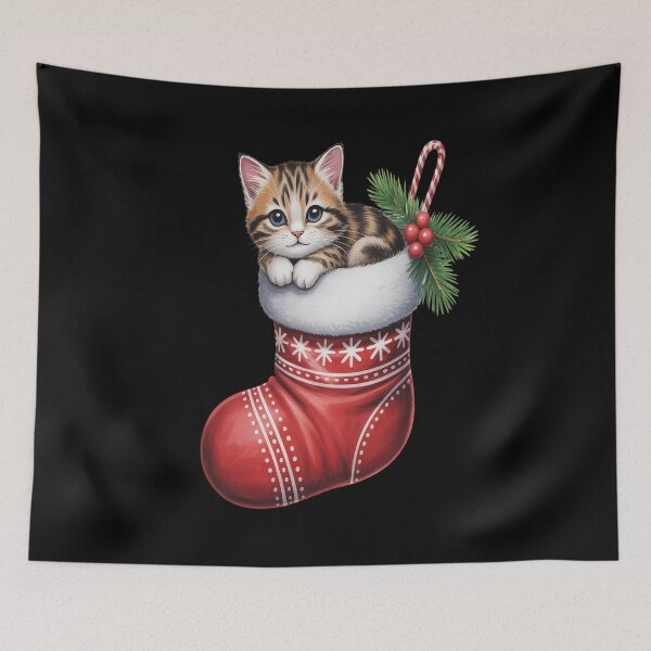 Item preview, Animal Cat Sock Christmas Stock designed and sold by VladoZork.