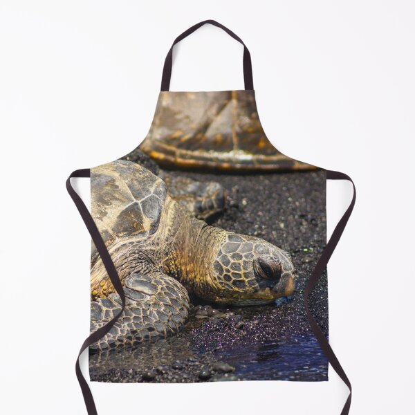 Item preview, Hawaiian Honu – Green Sea Turtle on Black Sand Beach designed and sold by Seat2E.