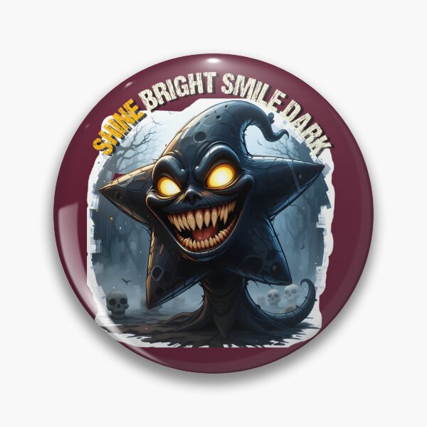 Item preview, Psycho Star "Shine Bright, Smile Dark" | Creepy Cute Monster Art designed and sold by EnigmaticGoth.