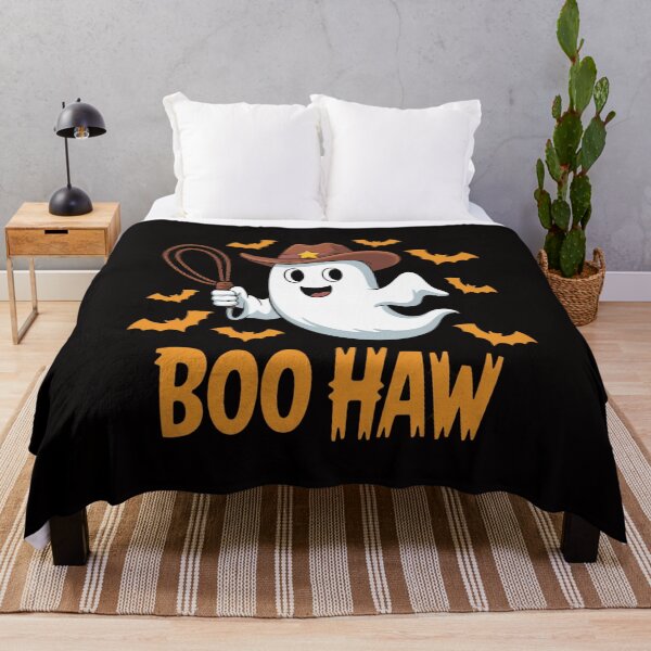 Item preview, Boo Haw Funny Cowboy Ghost Halloween designed and sold by VladoZork.