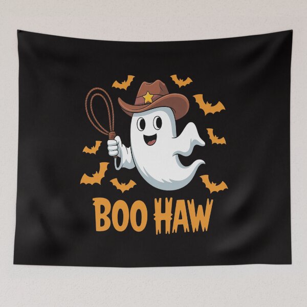 Item preview, Boo Haw Funny Cowboy Ghost Halloween designed and sold by VladoZork.