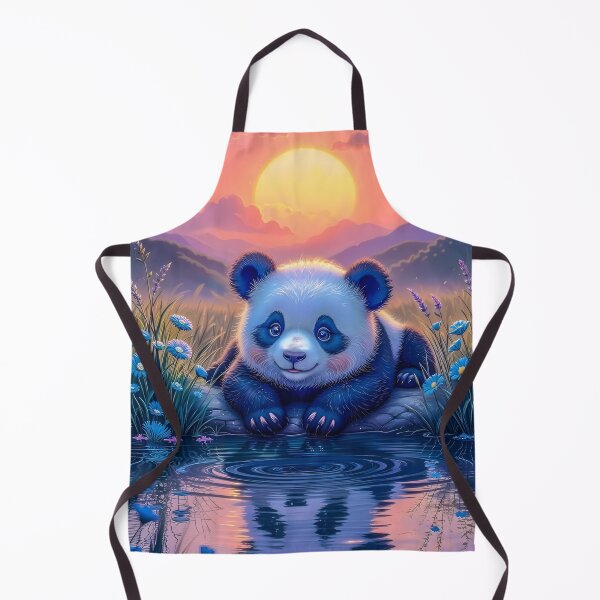 Item preview, Cute Panda at Sunset Lake designed and sold by Asmat-Artist.