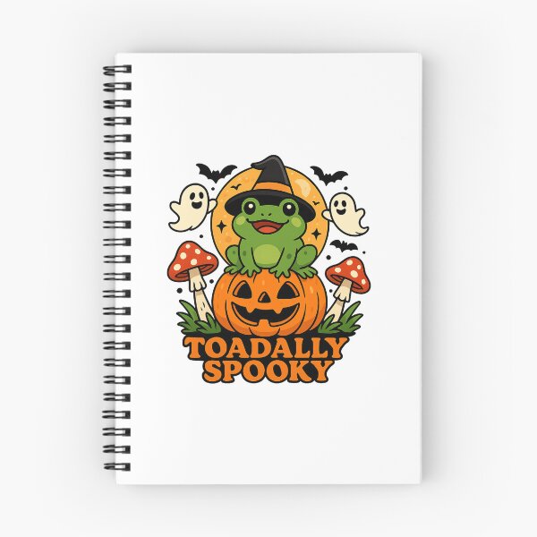 Item preview, Toadally Spooky Frog Halloween Design – Cute Witch Frog on Pumpkin designed and sold by DailyDrivesct.