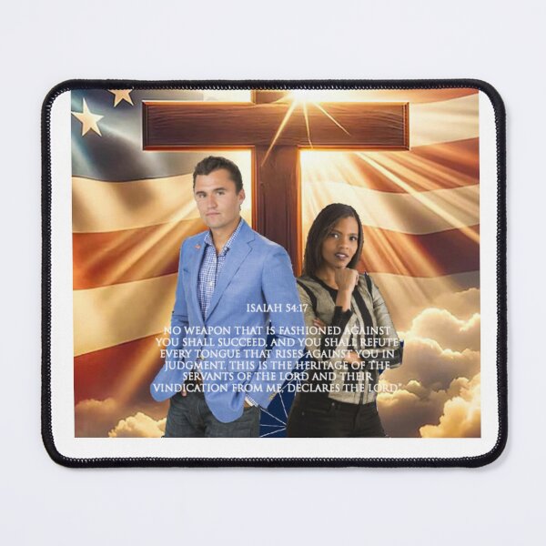 Item preview, Charlie Kirk and Candace Owen american Christian designed and sold by SnoozyStore.