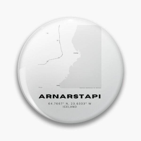 Item preview, Arnarstapi Iceland Map - Snæfellsnes Peninsula Coastal Town Design designed and sold by RM-Journey.