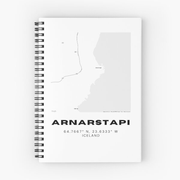 Item preview, Arnarstapi Iceland Map - Snæfellsnes Peninsula Coastal Town Design designed and sold by RM-Journey.