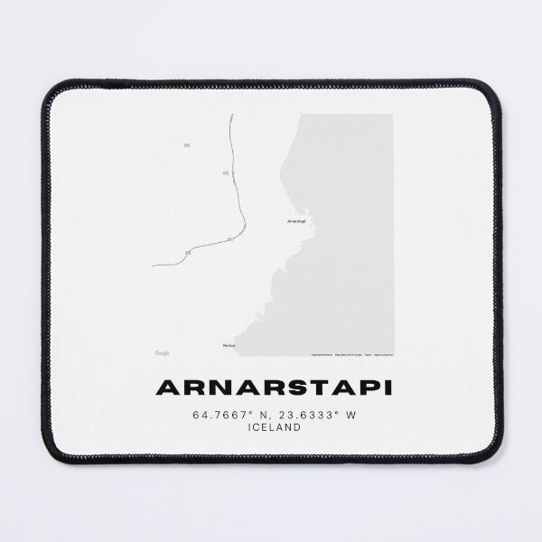 Item preview, Arnarstapi Iceland Map - Snæfellsnes Peninsula Coastal Town Design designed and sold by RM-Journey.