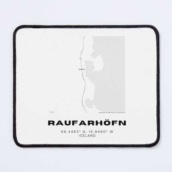 Item preview, Raufarhöfn Iceland Map - Arctic Henge & Arctic Circle Village Design designed and sold by RM-Journey.
