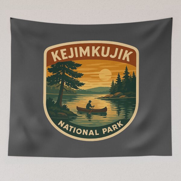 Item preview, Vintage Canadian National Park Prints: Kejimkujik designed and sold by PinUpPizzazz.
