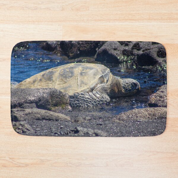 Item preview, Hawaiian Honu – Green Sea Turtle on Black Sand Beach designed and sold by Seat2E.