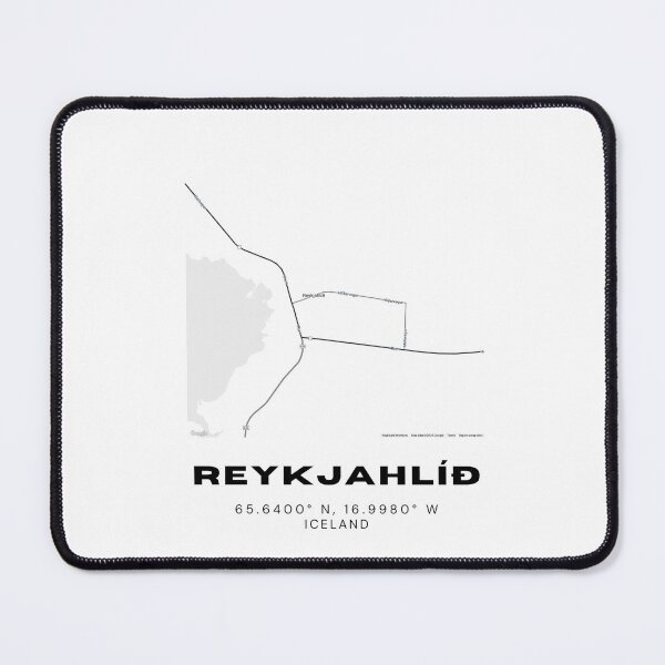 Item preview, Reykjahlíð Iceland Map - Lake Mývatn Volcanic Center Design designed and sold by RM-Journey.