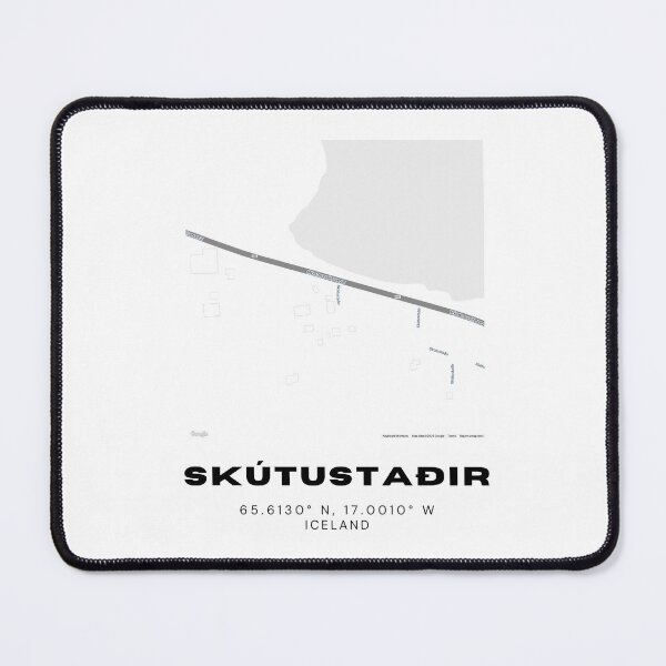 Item preview, Skútustaðir Iceland Map - Lake Mývatn Pseudo-Craters Design designed and sold by RM-Journey.
