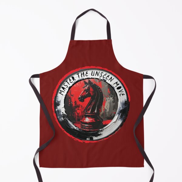 Item preview, Master the Unseen Move | Red & Black Knight Chess Design designed and sold by bubuknows.
