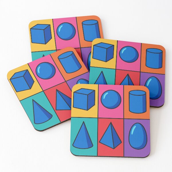 Item preview, Pop-Art Geometry – Montessori Geometric Solids designed and sold by MforMontessori.