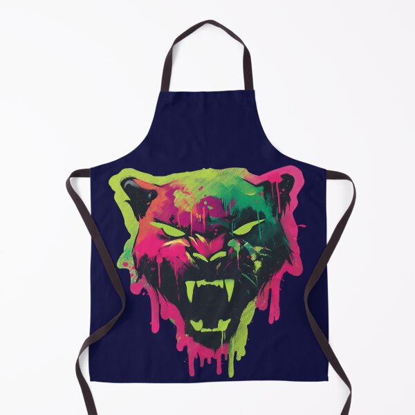 Item preview, Graffiti Panther – Neon Street Art Animal Portrait Illustration designed and sold by Meiersbeste.