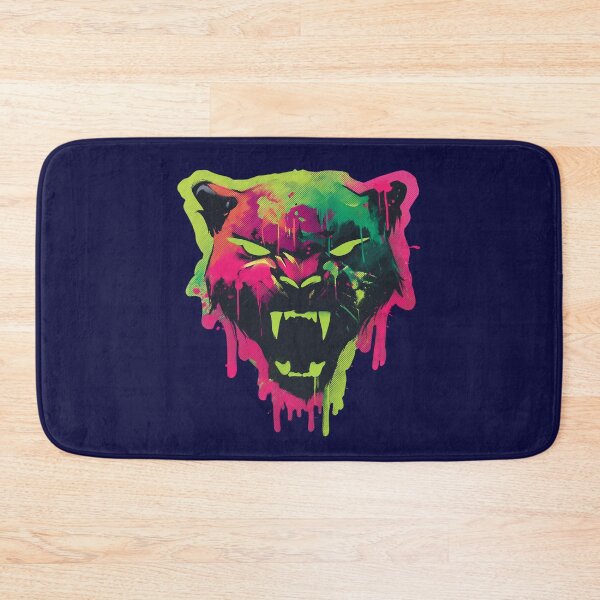 Item preview, Graffiti Panther – Neon Street Art Animal Portrait Illustration designed and sold by Meiersbeste.