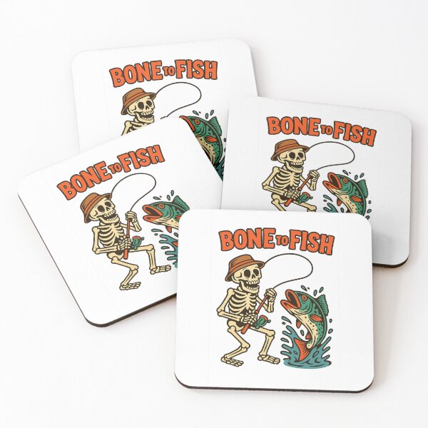 Item preview, Bone to Fish – Funny Skeleton Fishing Design designed and sold by DailyDrivesct.