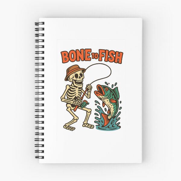 Item preview, Bone to Fish – Funny Skeleton Fishing Design designed and sold by DailyDrivesct.
