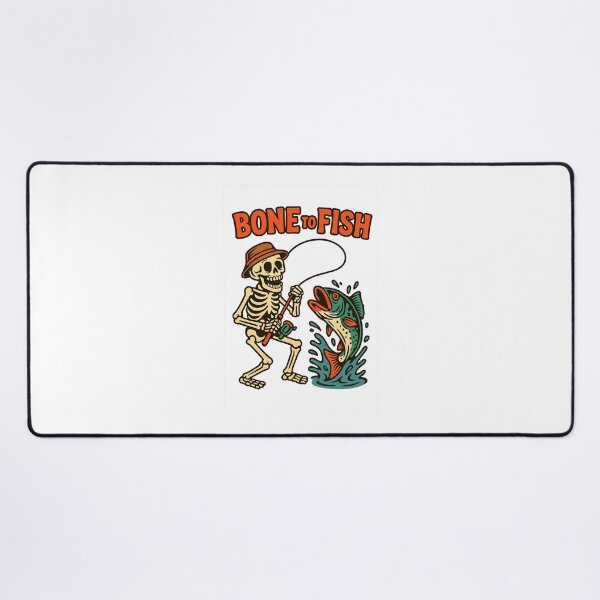 Item preview, Bone to Fish – Funny Skeleton Fishing Design designed and sold by DailyDrivesct.
