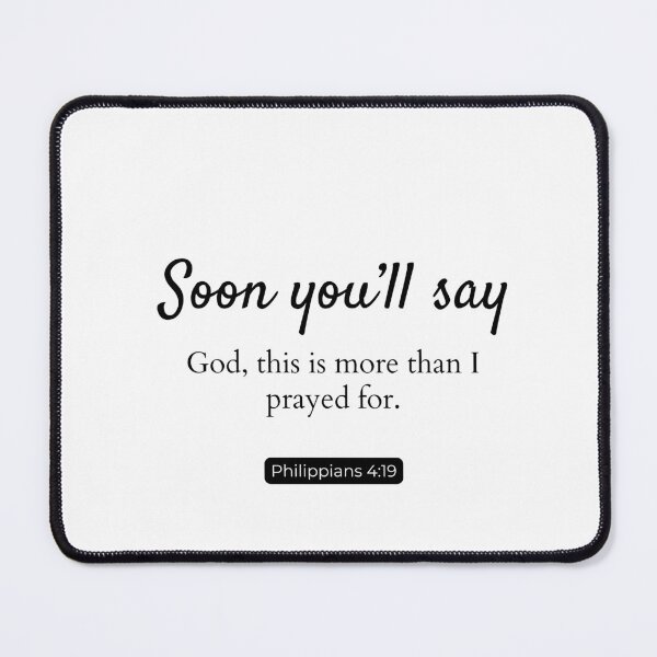 Item preview, Abundance Beyond Prayer | Philippians 4:19 designed and sold by Dwordsdaily.
