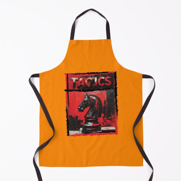 Item preview, TACTICS | Bold Red & Black Knight Chess Design designed and sold by bubuknows.