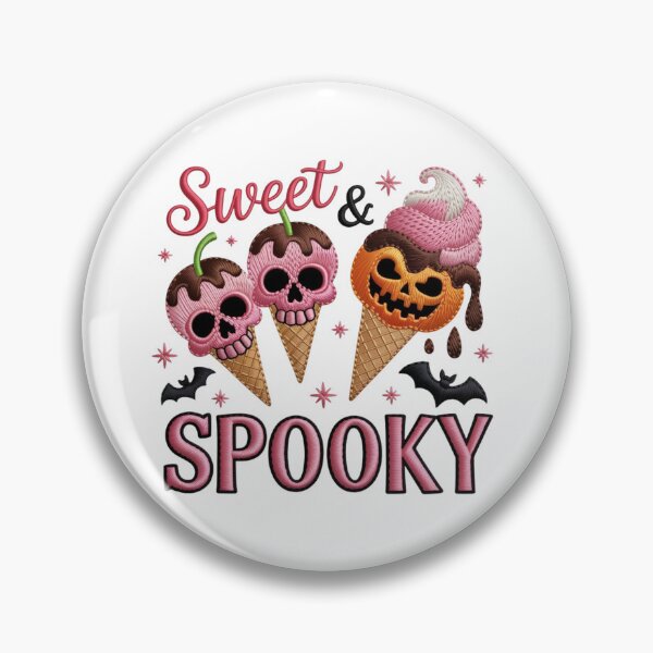 Item preview, Sweet & Spooky – Halloween Ice Cream Tee – Spooky SKULL Halloween Classic T-Shirt designed and sold by inkfluenceart.