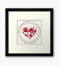 Poke - Rosa Gerahmtes Wandbild