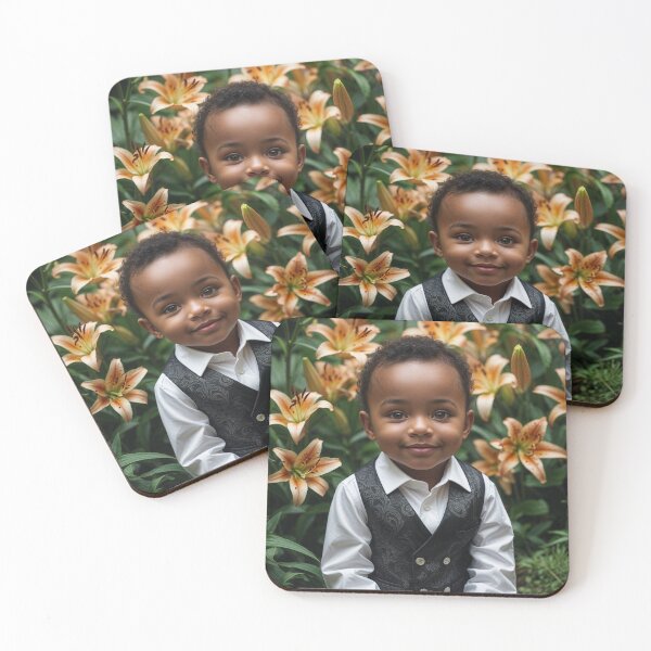Item preview, Baby Boy in a Tiger Lily Garden designed and sold by My Beautiful Healing Art.