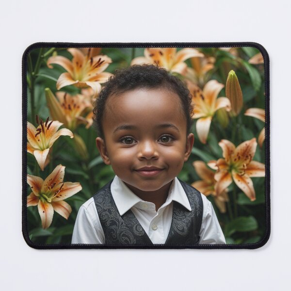 Item preview, Baby Boy in a Tiger Lily Garden designed and sold by My Beautiful Healing Art.