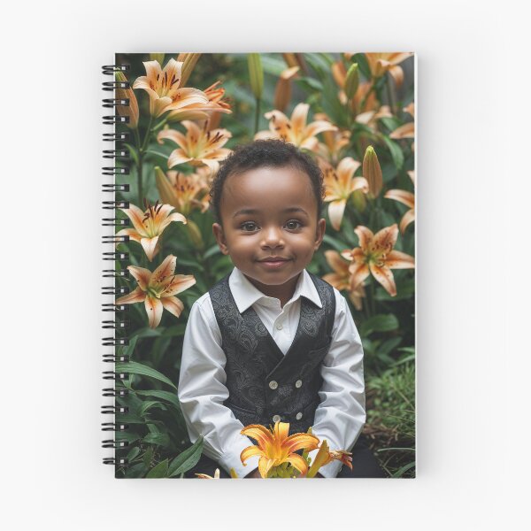 Item preview, Baby Boy in a Tiger Lily Garden designed and sold by My Beautiful Healing Art.