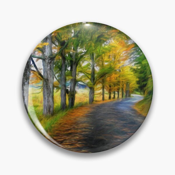 Item preview, Autumn Curves on George Road Fine Art Poster designed and sold by Wayne King.